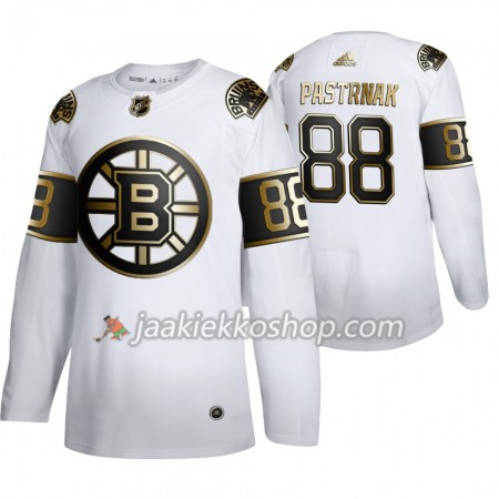 Miehille NHL Boston Bruins Pelipaita David Pastrnak 88 Adidas 2019-20 Golden Edition Valkoinen Authentic